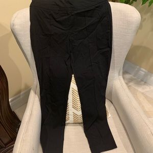 Black casual crop pants
